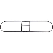 Genuine Joe Clip-On 24" Dust Mop Frame - 360&deg; Swivel, Rust Resistant, Chrome Plated, Reinforced - Stainless Steel - Steel - 1 Each