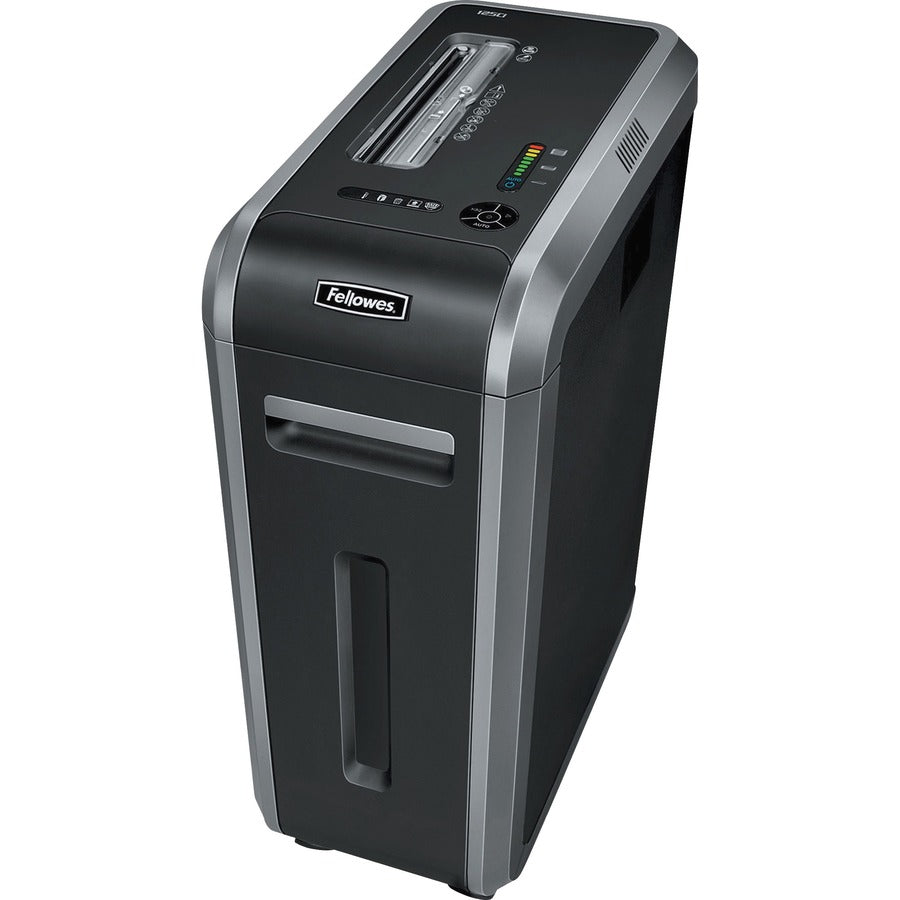 Continuous Shredder - Cross Cut - 20 Per Pass - for shredding Staples, Credit Card, CD, DVD, Paper Clip, Junk Mail, Paper - 0.156" x 1.500" Shred Size - P-4 - 16 ft/min - 9" Throat - 14 gal Wastebin Capacity - Black, Dark Silver