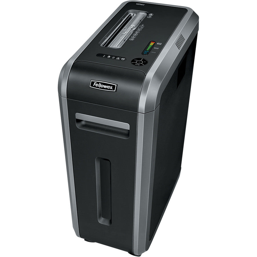 Continuous Shredder - Cross Cut - 20 Per Pass - for shredding Staples, Credit Card, CD, DVD, Paper Clip, Junk Mail, Paper - 0.156" x 1.500" Shred Size - P-4 - 16 ft/min - 9" Throat - 14 gal Wastebin Capacity - Black, Dark Silver