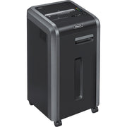 Continuous Shredder - Strip Cut - 22 Per Pass - for shredding Staples, Credit Card, CD, DVD, Paper Clip, Junk Mail, Paper - 0.219" Shred Size - P-2 - 16 ft/min - 9.50" Throat - 16 gal Wastebin Capacity - Black, Dark Silver