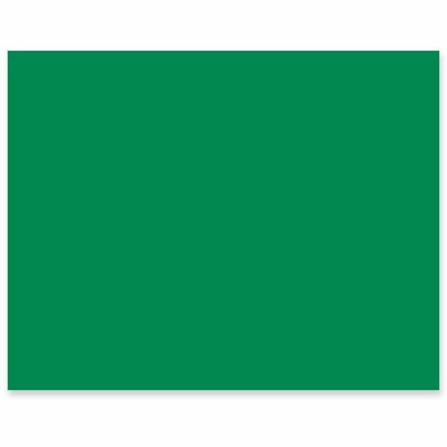 Pacon Railroad Board - Art, Mat, Mounting, Poster, Block Printing, Stenciling - 28" Height x 22" Width - Holiday Green - 25 / Carton