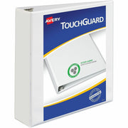 Avery TouchGuard(R) Binder, 2 Inch Rings, 1 White Binder (17143)
