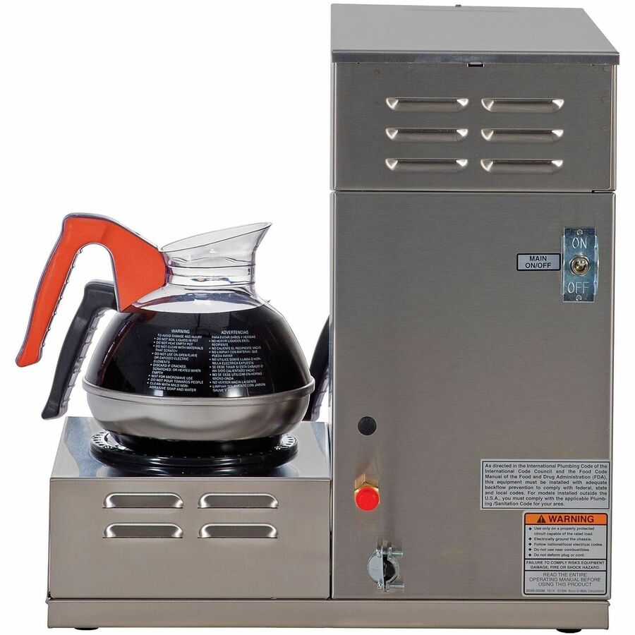 Programmable - 1800 W - 1.56 gal - 12 Cup(s) - Multi-serve - Stainless Steel, Black - Steel Body