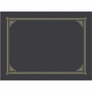 Geographics A4, Letter Recycled Certificate Holder - 8 19/64" x 11 45/64" , 8 1/2" x 11" , 8" x 10" - Metallic Gray - Embossed - 30% Recycled - 6 / Pack
