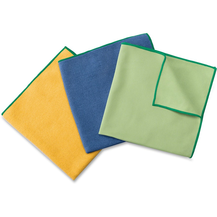Wypall Microfiber Cloths, General Purpose, Blue, 15.75" x 15.75", Anti-bacterial, Durable, Absorbent, Launderable, Environmentally Friendly, 6 Cloths per Pack