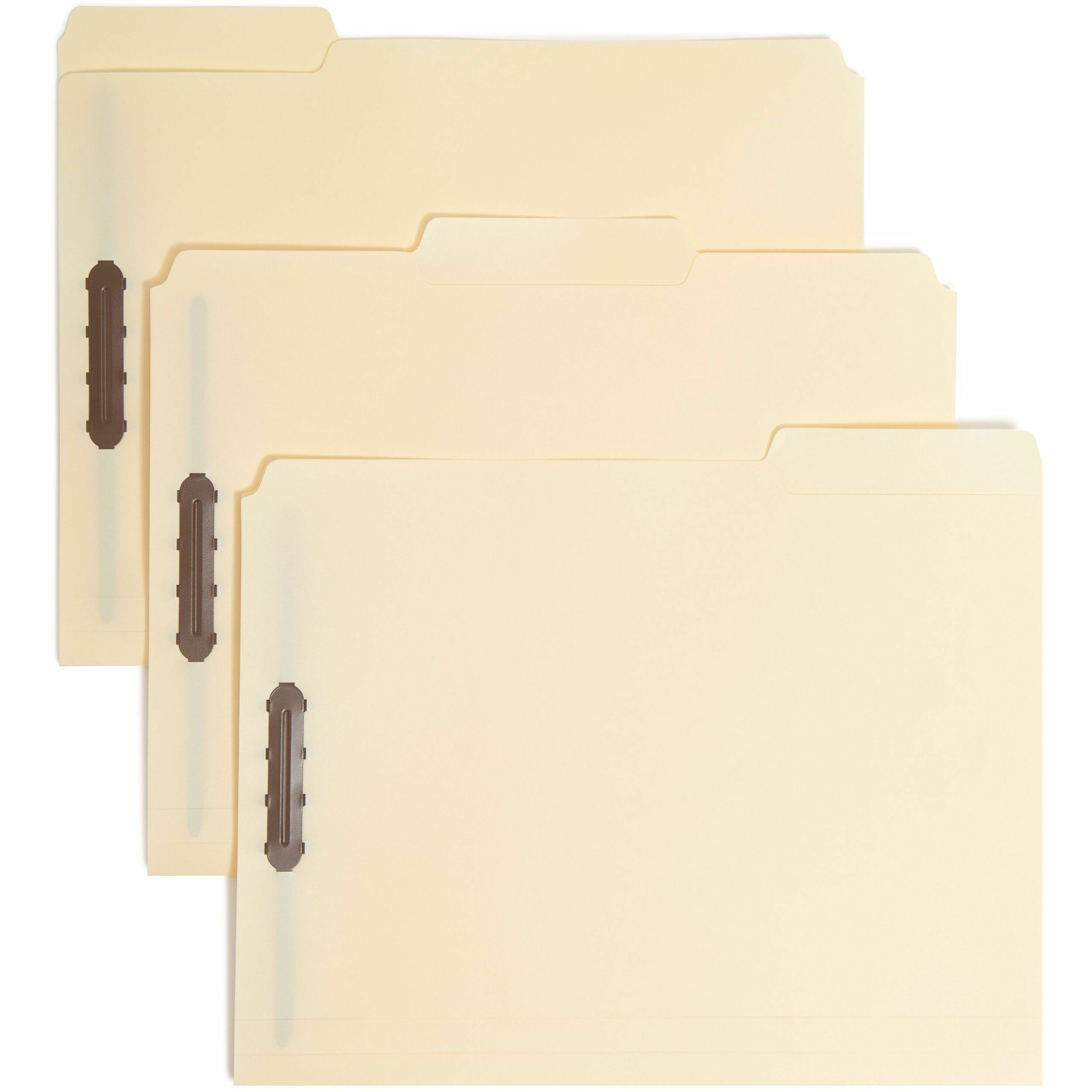 8 1/2" x 11" - 3/4" Expansion - 2 x 2K Fastener(s) - 2" Fastener Capacity - Assorted Tab Position - Polypropylene - Manila - 0% Recycled - 24/Box - 5 / Carton