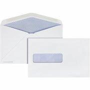 Booklet - #10 1/2 - 6" Width x 9 1/2" Length - 28 lb - Adhesive - White - Paper - 500 / Box