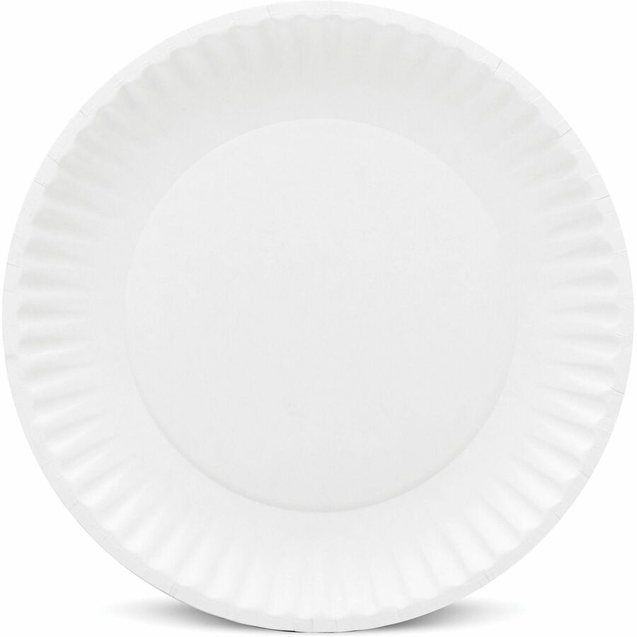 Microwave Safe - 6" Diameter - White - Paper Body - 100/Bag - 10 / Carton