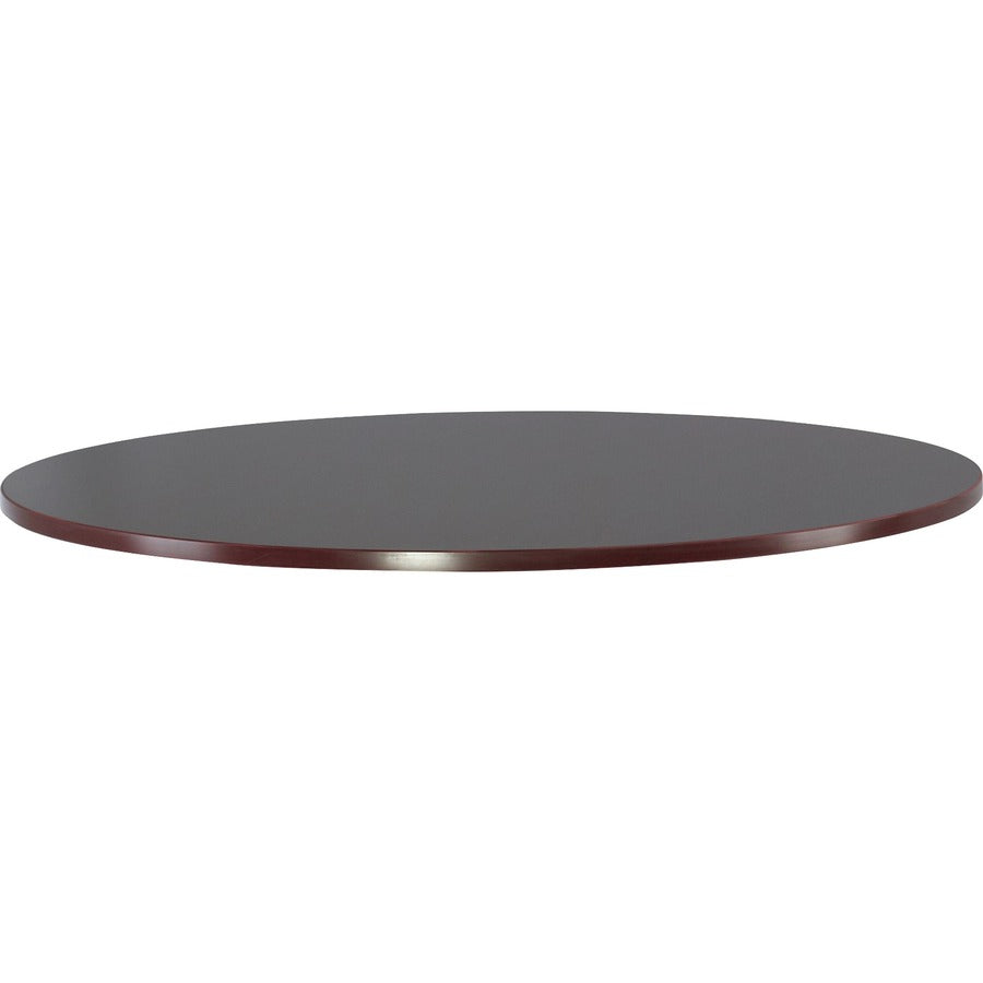 Lorell Essentials Conference Tabletop - Laminated Round, Mahogany Top - 47.25" Table Top Width x 47.25" Table Top Depth x 1.25" Table Top Thickness - 1" Height - Conferencing - Assembly Required - Wood Top Material - 1 Each