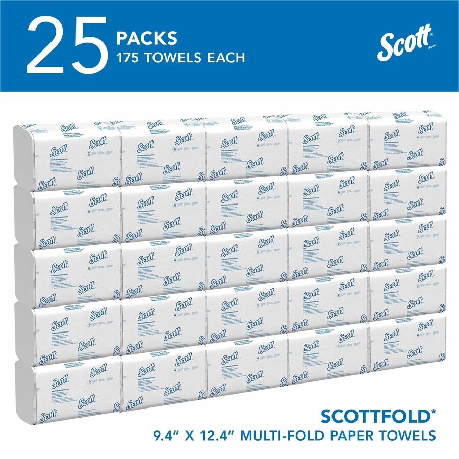 9.40" Width x 12.40" Length - White - Paper - 175/Pack - 25 / Carton