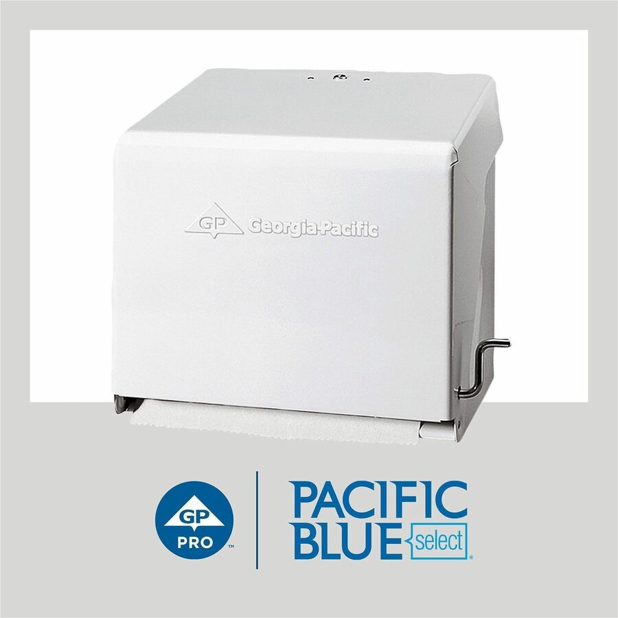 2 Ply - 7.87" Width x 350 ft Length - White - Paper - 12 / Carton