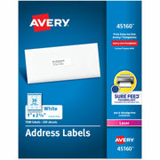 1" Width x 2 5/8" Length - Permanent Adhesive - Rectangle - Laser - Matte White - Matte - Paper - Permanent Adhesive, Peel & Stick, Smudge-free - 30 / Sheet - 30 Total Sheets - 7500 Total Label(s) - 250 / Box