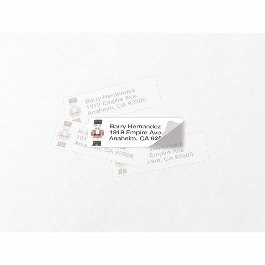 1" Width x 2 5/8" Length - Permanent Adhesive - Rectangle - Laser - Matte White - Matte - Paper - Adhesive, Customizable, Jam Resistant, Removable, Repositionable - 30 / Sheet - 30 Total Sheets - 3000 Total Label(s) - 1 Box