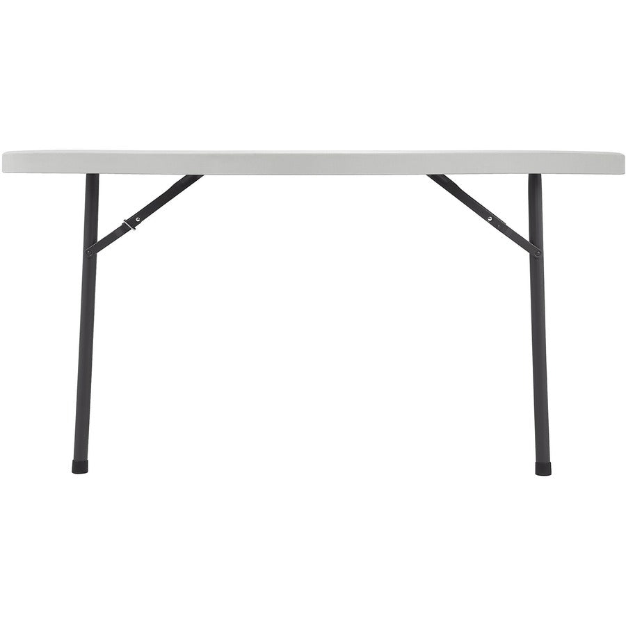 Lorell Ultra-Lite Banquet Folding Table - Round Top - 700 lb Capacity - 60" Table Top Diameter - 29.25" Height - Indoor, Outdoor - Gray - 1 Each