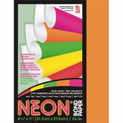 Letter - 8 1/2" x 11" - 24 lb Basis Weight - Sustainable Forestry Initiative (SFI) - Neon Orange - 100 / Pack