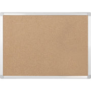 24" Board Height x 36" Board Width - Cork Surface - Self-healing - Aluminum Frame - 1 Each