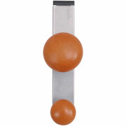 2 Pegs - 7.8" Height x 2.4" Width - for Garment - Silver, Brown - 1 Each