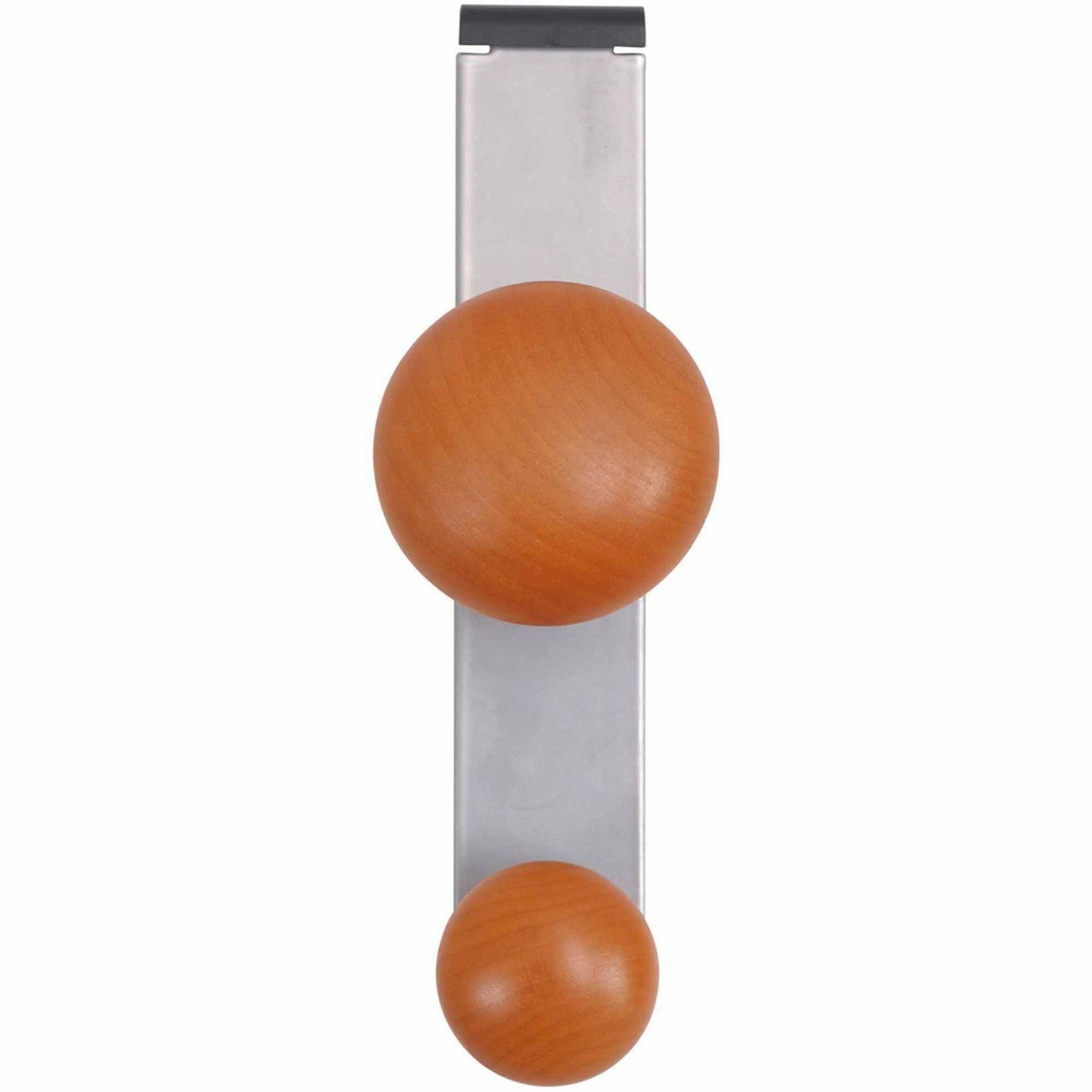 2 Pegs - 7.8" Height x 2.4" Width - for Garment - Silver, Brown - 1 Each