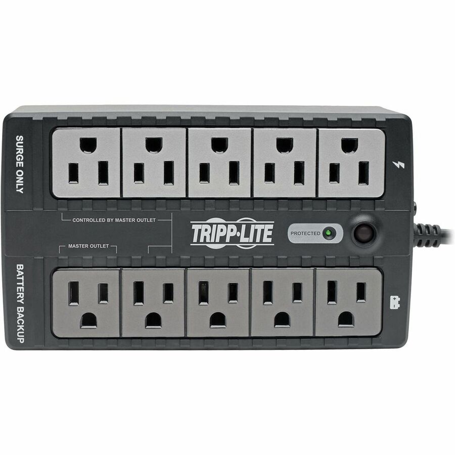 Ultra-compact Desktop/Tower/Wall Mount - 6.50 Hour Recharge - 1.20 Minute Stand-by - 120 V AC Input - 110 V AC, 115 V AC, 120 V AC Output - Single Phase - Pure Sine Wave - USB - 10 x NEMA 5-15R Receptacle(s)