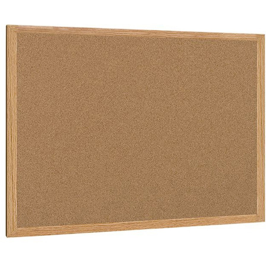 MasterVision Earth Series Recycled Cork Bulletin Boards - 48" Board Height x 72" Board Width - Cork Surface - Self-healing - Wood Frame - 1 Each