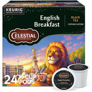 Celestial Seasonings&reg; English Breakfast Black Tea K-Cup - Compatible with Keurig Brewer - Black Tea - 24 / Box
