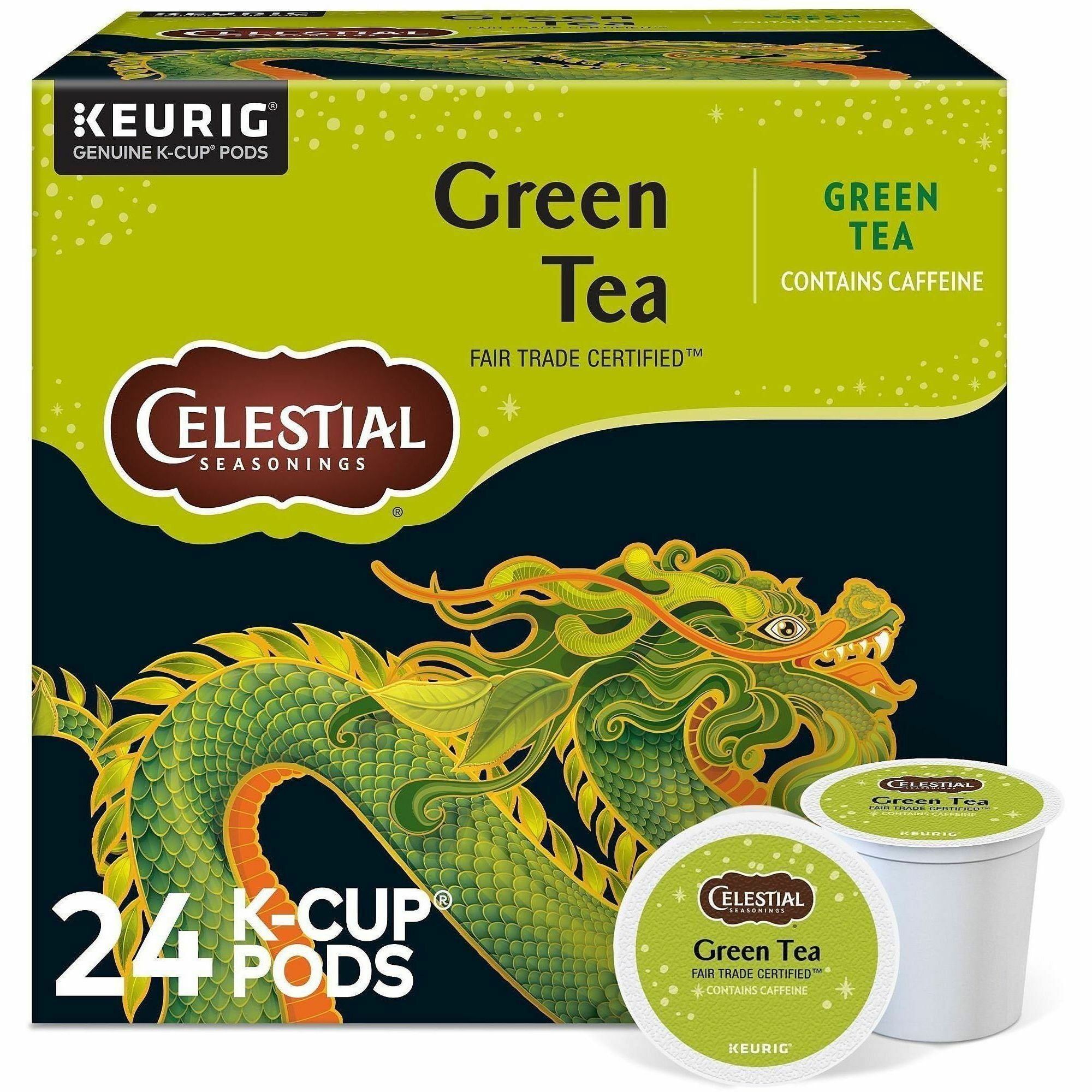 Compatible with Keurig Brewer - Green Tea - 24 / Box