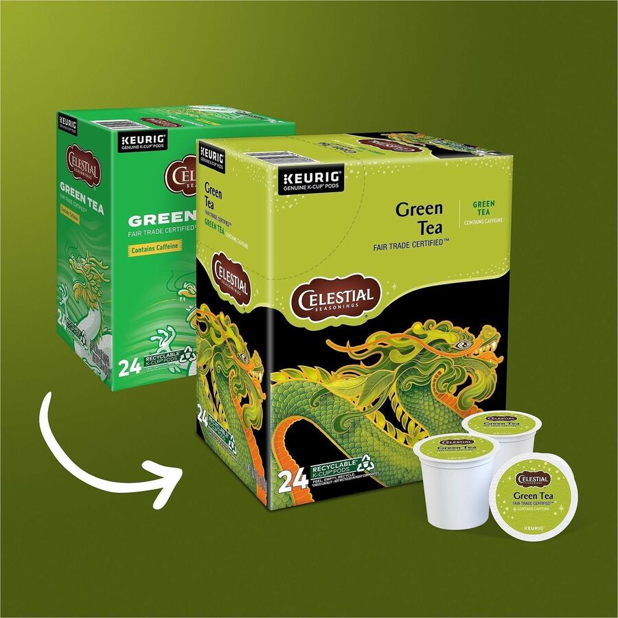 Compatible with Keurig Brewer - Green Tea - 24 / Box