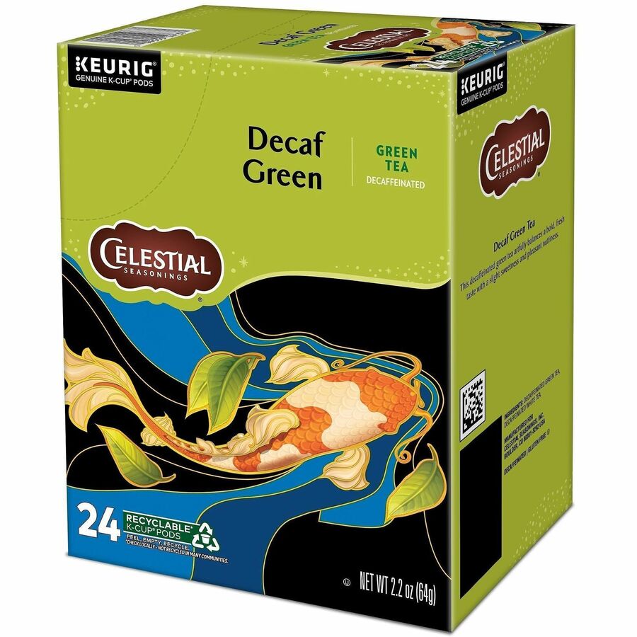 Compatible with Keurig Brewer - Green Tea - Decaffeinated - 24 / Box