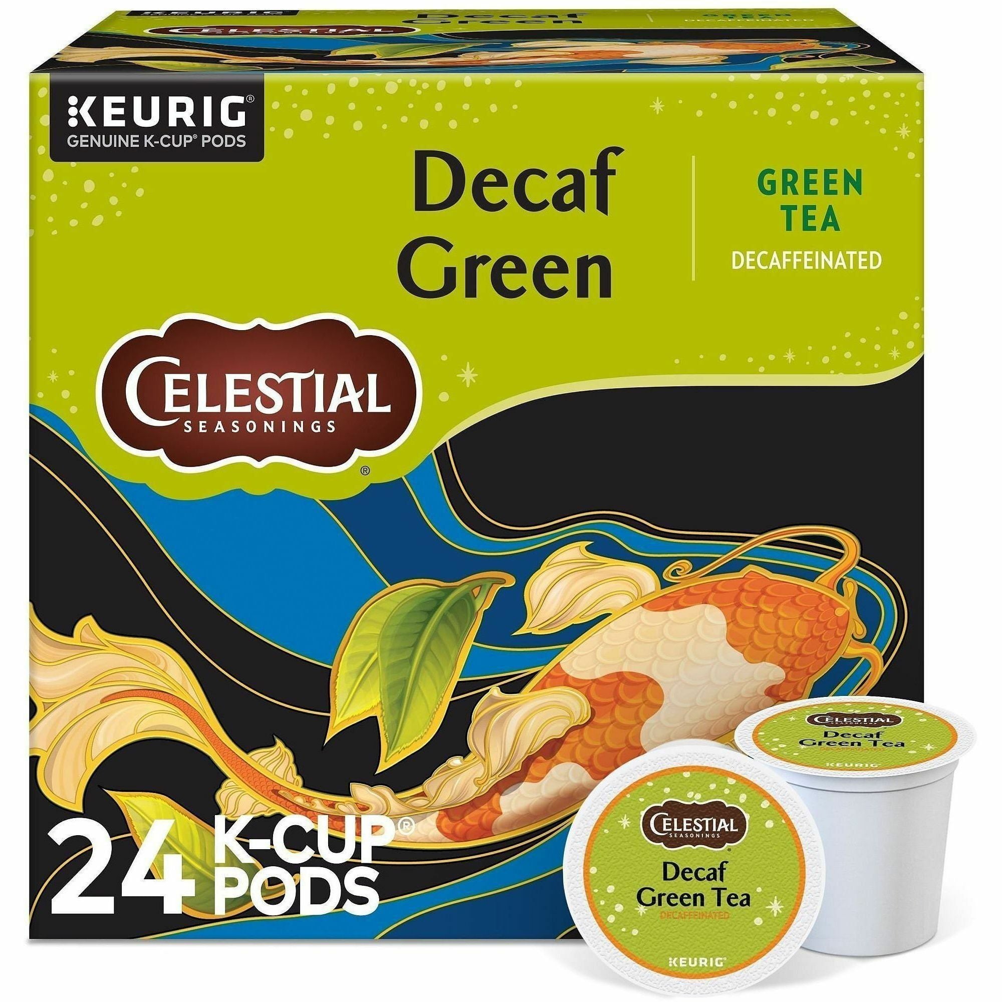 Compatible with Keurig Brewer - Green Tea - Decaffeinated - 24 / Box