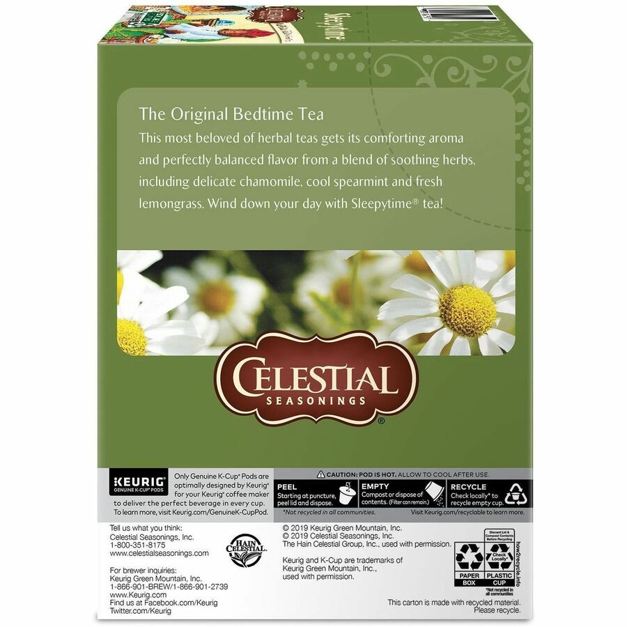Compatible with Keurig Brewer - Herbal Tea - 24 K-Cup - Caffeine-free - Kosher - 24 / Box