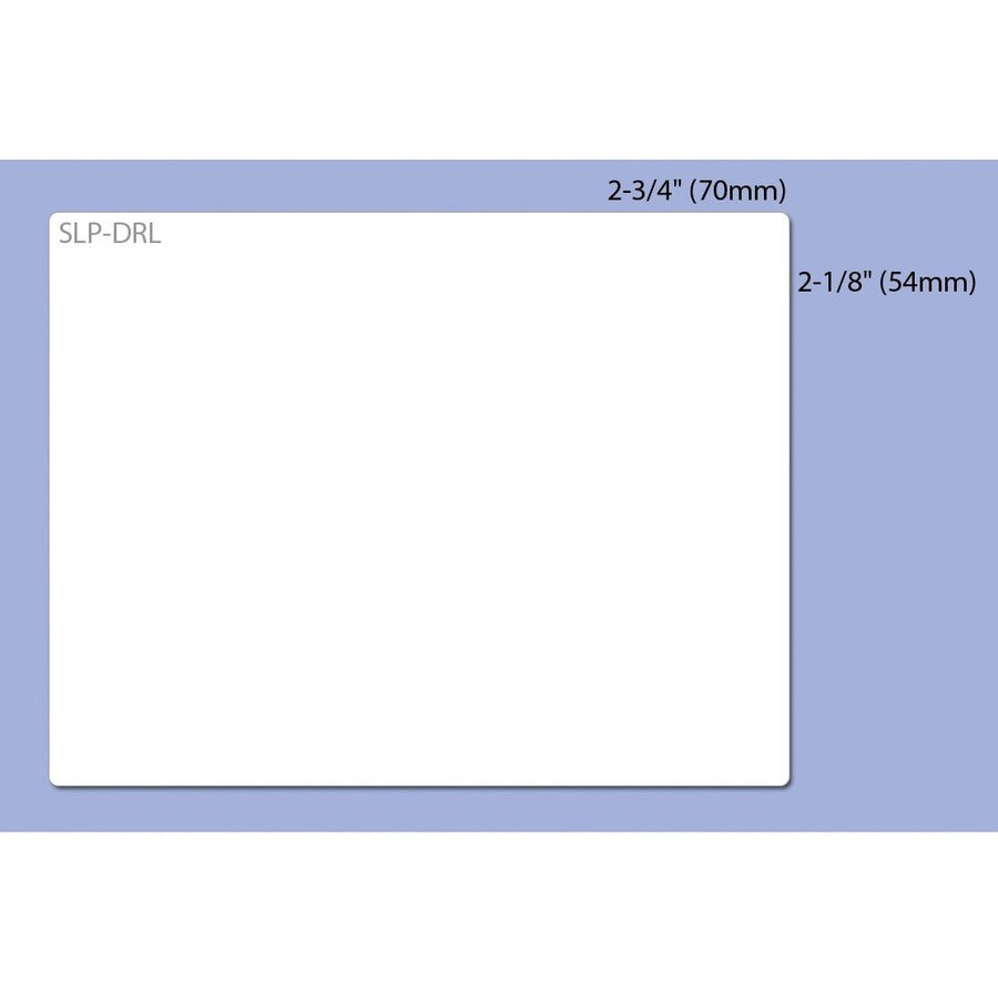 2 3/4" Width x 2 1/8" Length - Permanent Adhesive - Rectangle - Direct Thermal - White - Thermal Paper - 320 / Roll - 1 Each