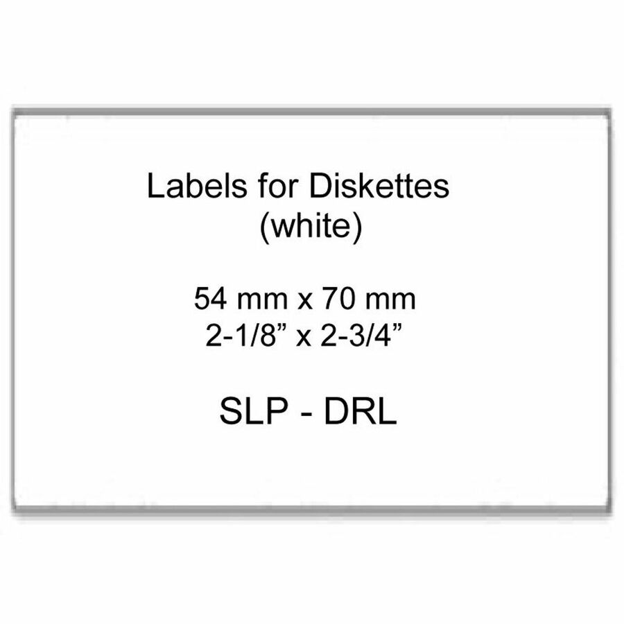 2 3/4" Width x 2 1/8" Length - Permanent Adhesive - Rectangle - Direct Thermal - White - Thermal Paper - 320 / Roll - 1 Each