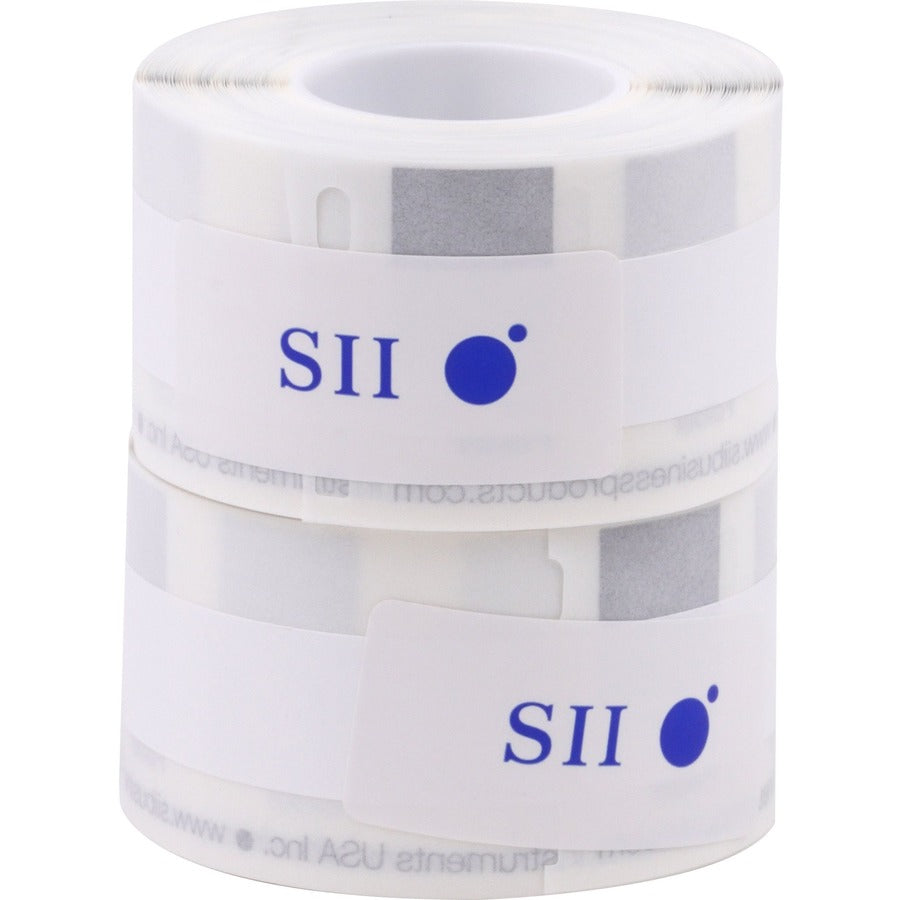 9/16" Width x 3 7/16" Length - Rectangle - Direct Thermal - White - Paper - Self-adhesive - 130 / Roll - 1 Each