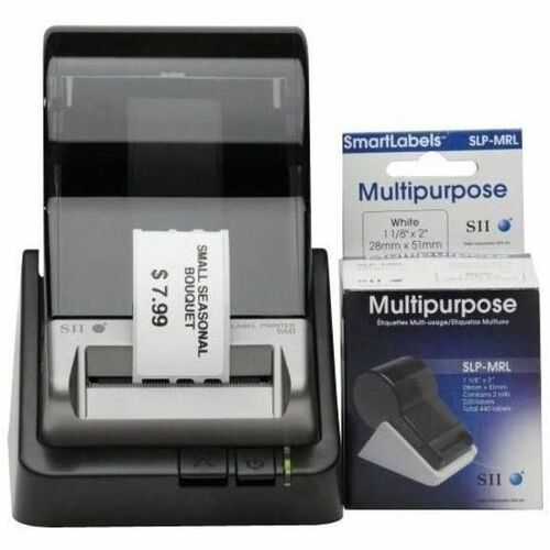 x 1 1/10" Width x 2 1/64" Length - Rectangle - Direct Thermal - White - Paper - Self-adhesive - 220 / Roll - For Label Printer - 1 Box
