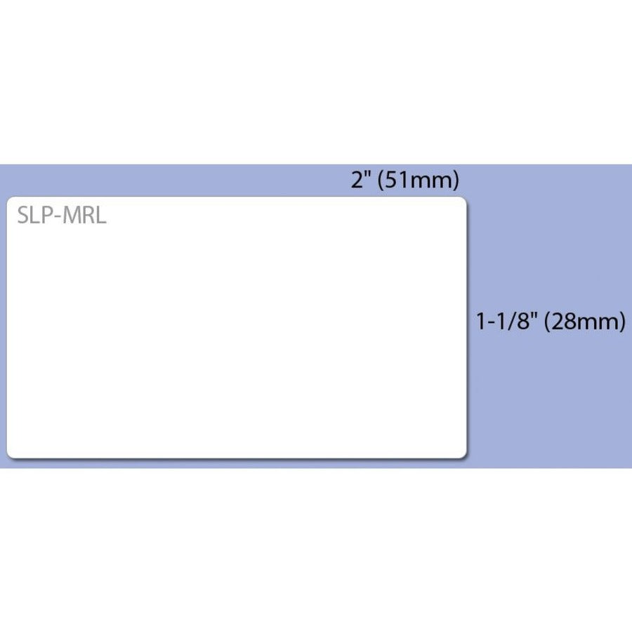 x 1 1/10" Width x 2 1/64" Length - Rectangle - Direct Thermal - White - Paper - Self-adhesive - 220 / Roll - For Label Printer - 1 Box