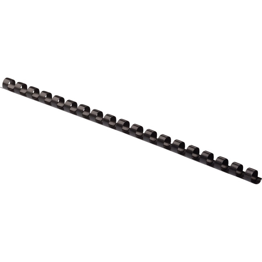 Fellowes Plastic Binding Combs - 0.3" Height x 10.8" Width x 0.3" Depth - 0.31" Maximum Capacity - 40 x Sheet Capacity - 19 x Rings - Ring Binder - Round - Black - Plastic - 1 Pack