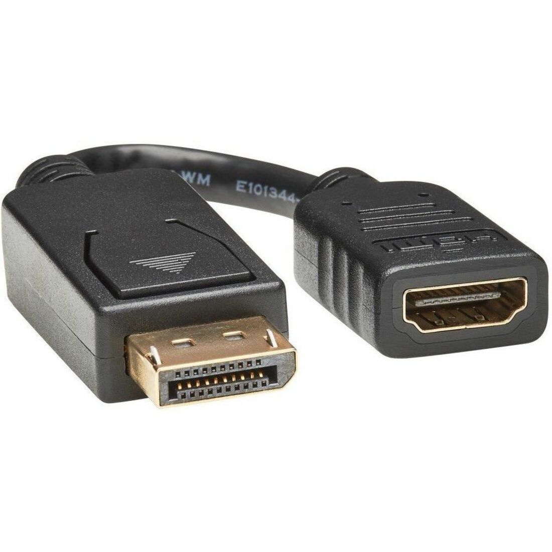 6" A/V Cable - First End: 1 x 19-pin HDMI Type A Digital Audio/Video - Female - Second End: 1 x 20-pin DisplayPort 1.2 Digital Audio/Video - Male - Black - 1 Each