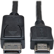 Tripp Lite DisplayPort to HDMI Cable Adapter, 6 ft, Male-to-Male, Black, 1 Each, TAA Compliant