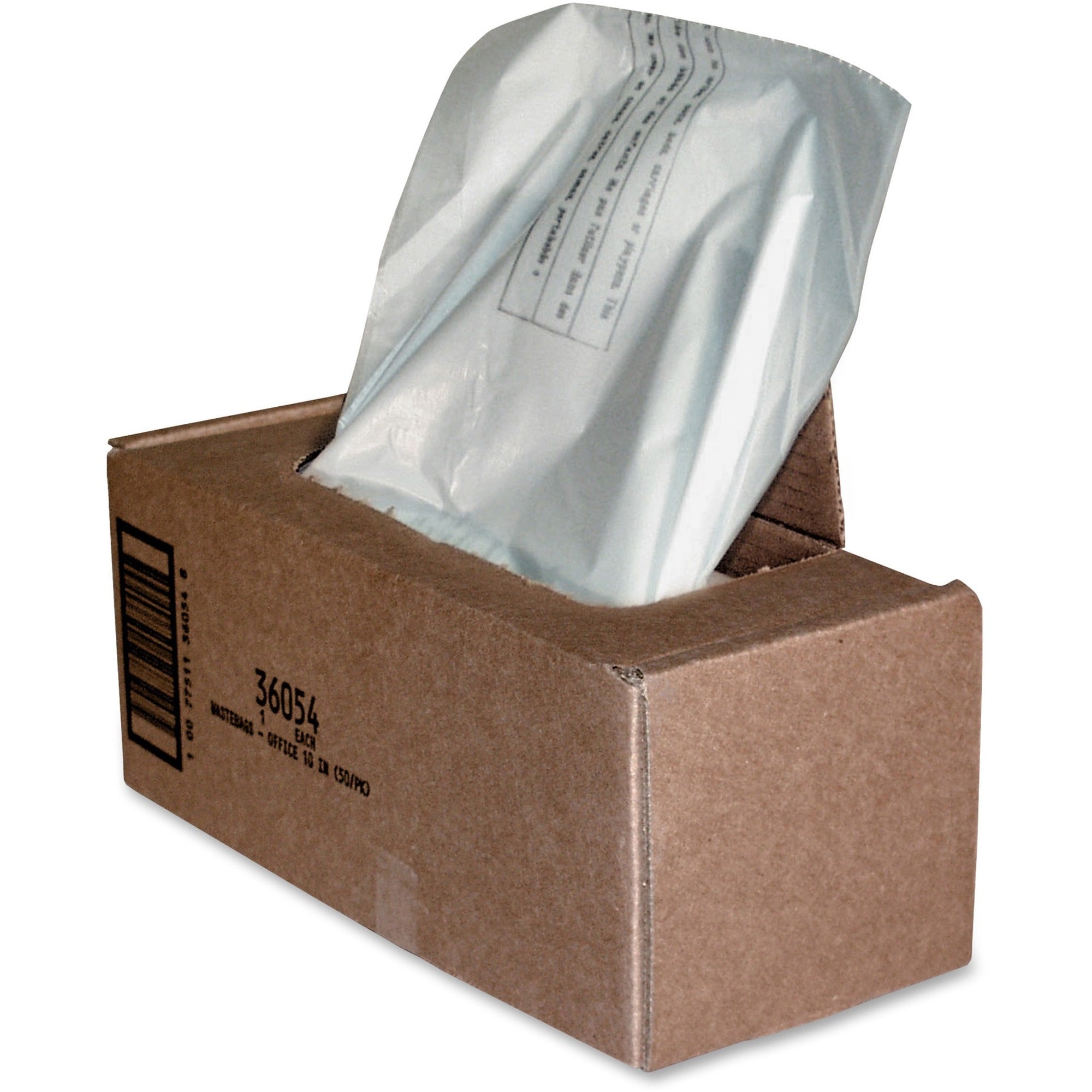 20 gal - 40.3" Height x 30.5" Width x 13" Depth - Plastic - Clear - 50 / Carton