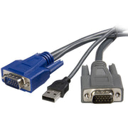 StarTech.com 6 ft Ultra-Thin USB VGA 2-in-1 KVM Cable