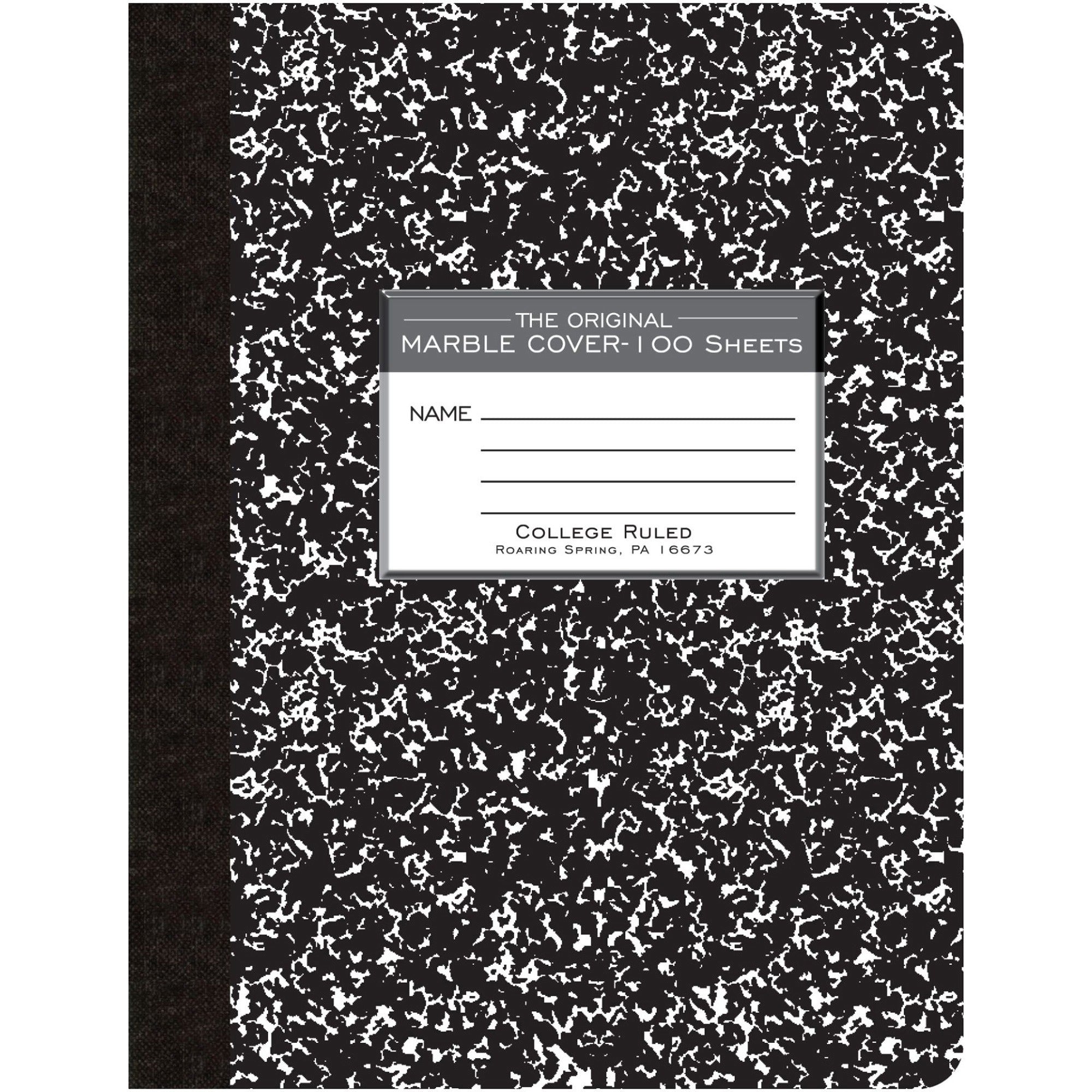 100 Sheets - 200 Pages - Printed - Sewn/Tapebound - Both Side Ruling Surface - Red Margin - 15 lb Basis Weight - 56 g/m² Grammage - 9 3/4" x 7 1/2" Sheet Size - 0.50" Height x 7.5" Width x 9.8" Length - White Paper - Black Binding - 1 Each