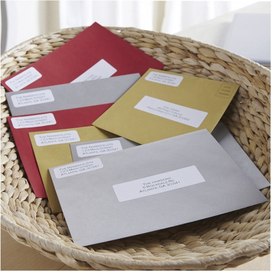 3 1/2" Width x 1 1/8" Length - Permanent Adhesive - Rectangle - Direct Thermal - White - Paper - Self-adhesive - 130 / Roll - 1 Box