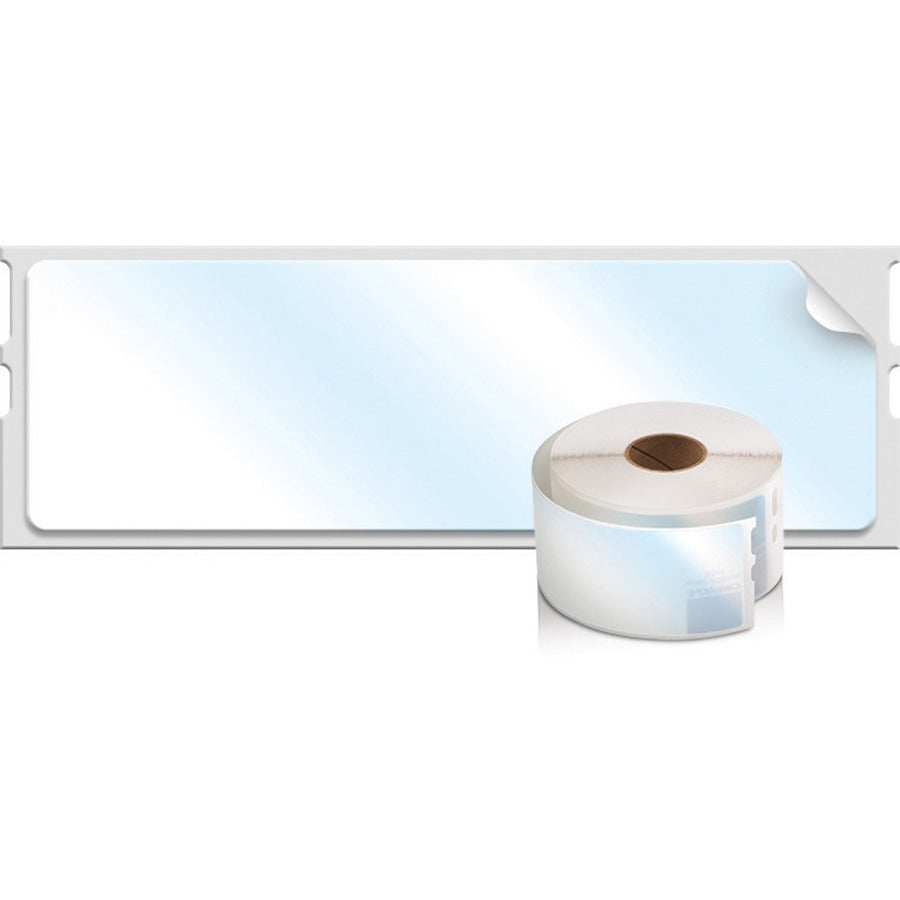 1 1/8" Width x 3 1/2" Length - Rectangle - Direct Thermal - Clear - 130 / Roll - 130 / Roll