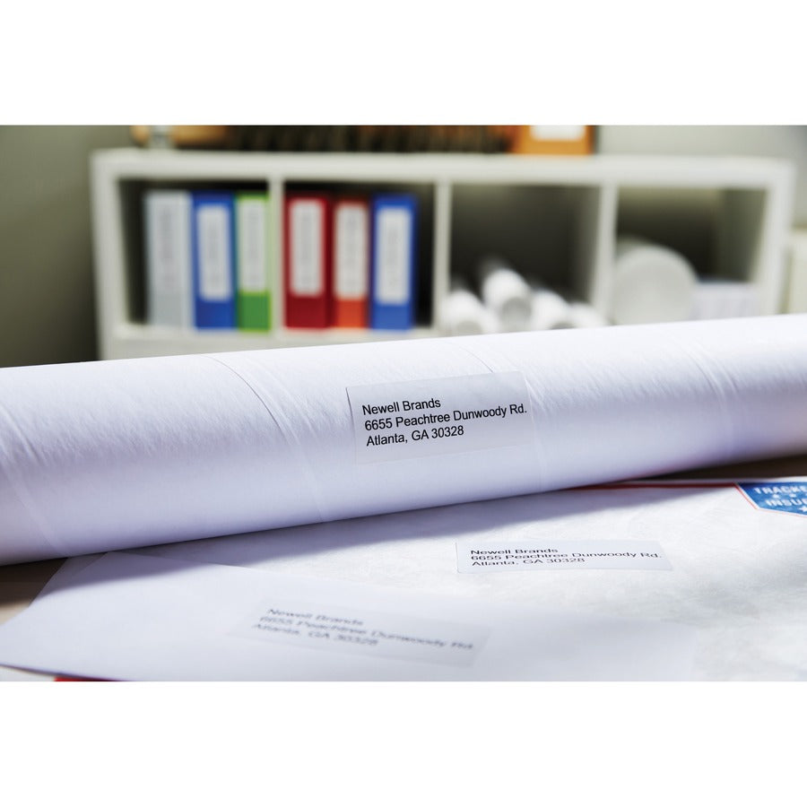 1 2/5" Width x 3 1/2" Length - Rectangle - Inkjet - White - 260 / Roll - 520 / Box