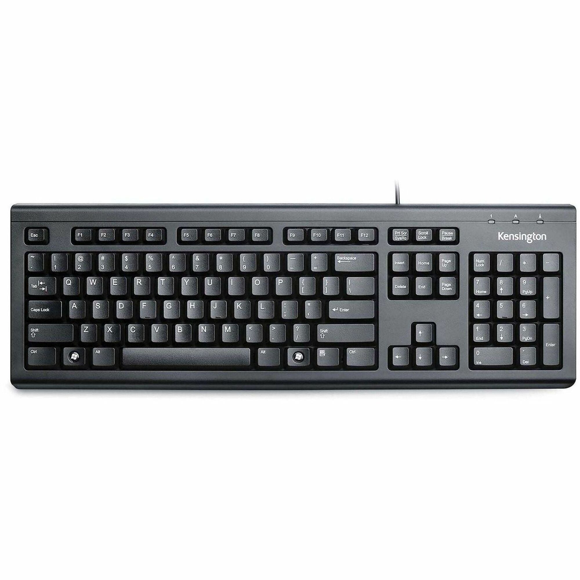 Cable Connectivity - USB Interface - 104 Key(s) - English - Computer - Membrane Keyswitch - Black