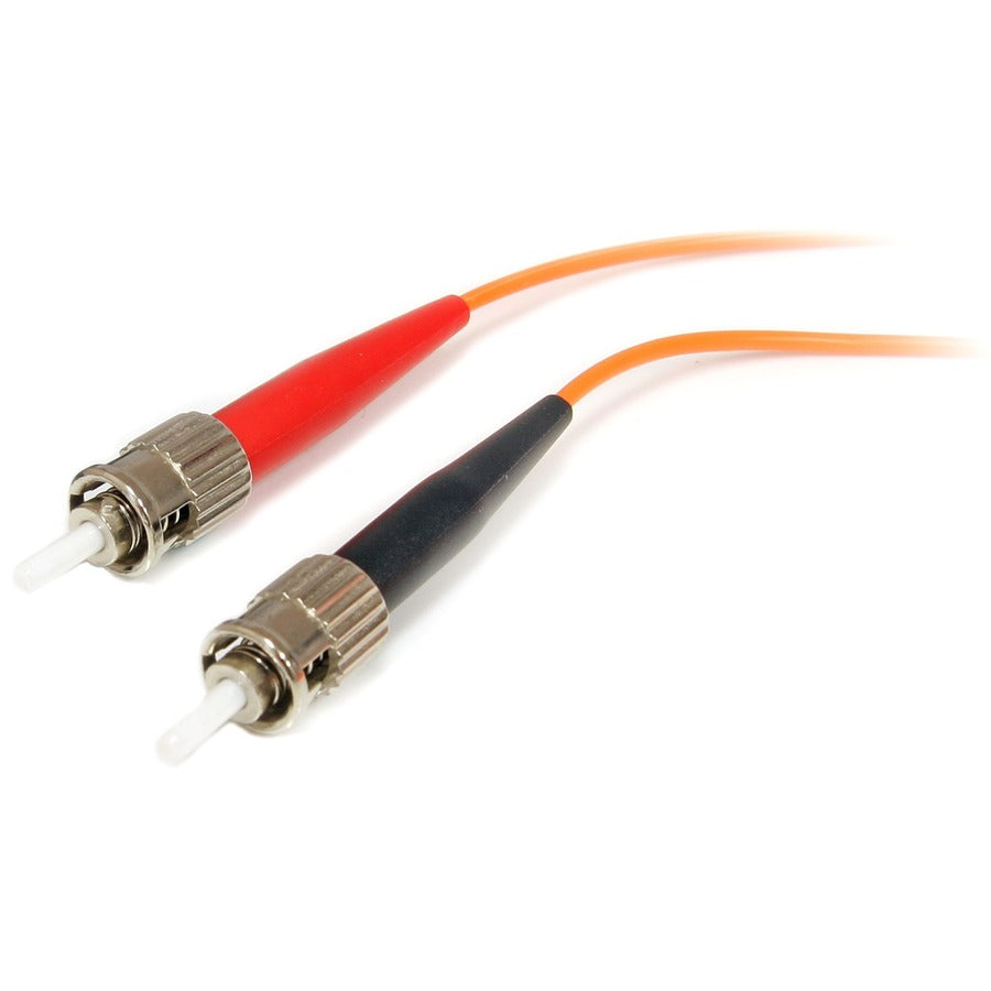 StarTech.com Fiber Optic Duplex Patch Network Cable, 3.28 ft, MT-RJ Male to 2 x ST Male, Multimode 62.5/125 µm, LSZH Jacket, Orange, 10 Gbit/s, 1 Each