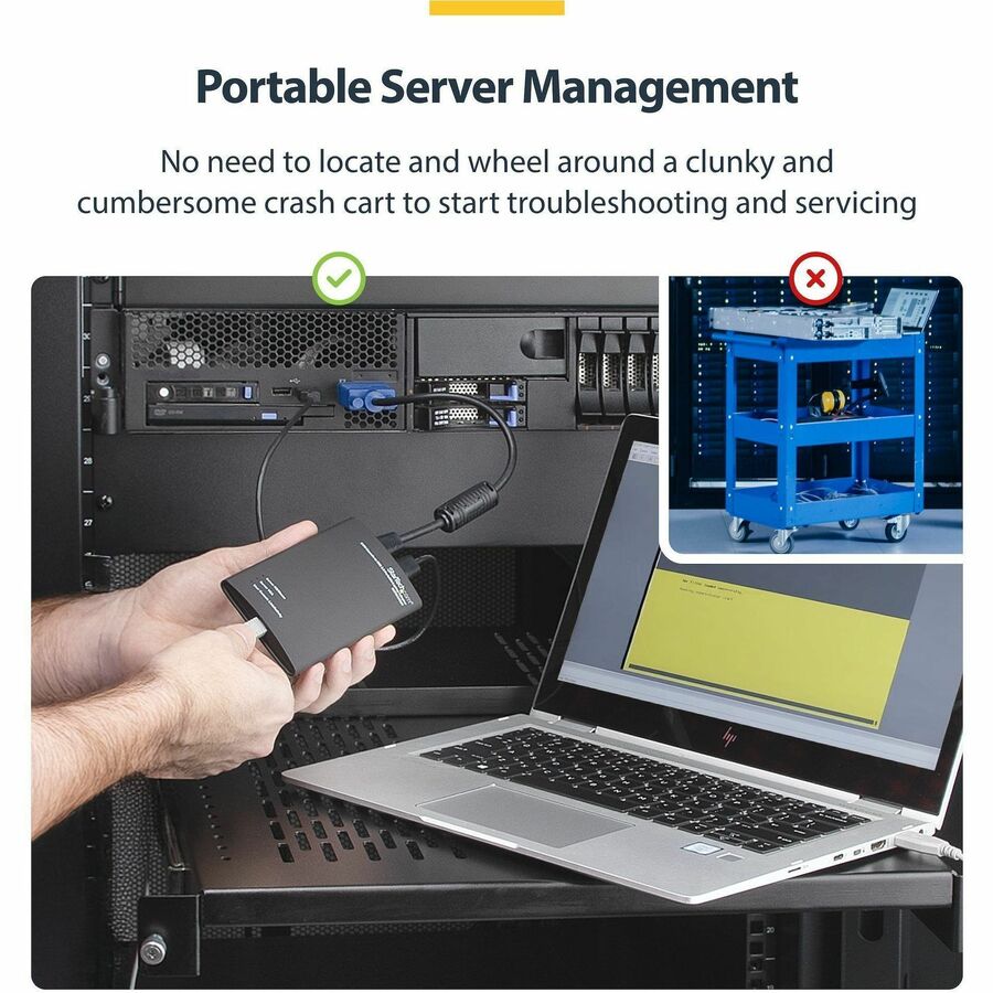 StarTech.com KVM Console to USB 2.0 Portable Laptop Adapter