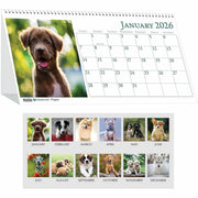 Julian Dates - Monthly - 1 Year - January 2026 to December 2026 - 1 Month Double Page Layout - 8 1/2" x 4 1/2" Sheet Size - Spiral Bound - Desktop - White - Paper - 1 Each