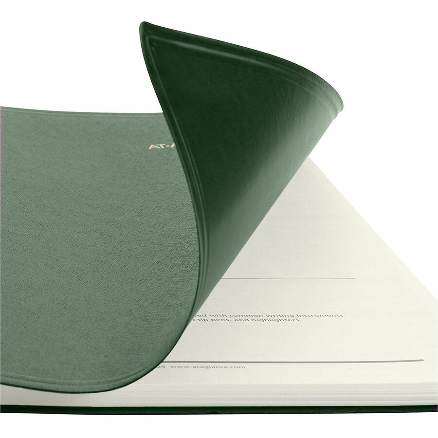 At-A-Glance Recycled Appointment Book Planner, Large, Weekly/Monthly, January 2026–December 2026, 8 1/4" x 11", Green Cover, Wire Bound, 1 Each