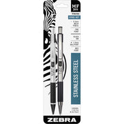 Fine Pen Point - 0.7 mm Pen Point Size - 0.5 mm Lead Size - Refillable - Black Ink - Stainless Steel Barrel - Retractable - Non-slip, Pocket Clip, Eraser - 1 Pack